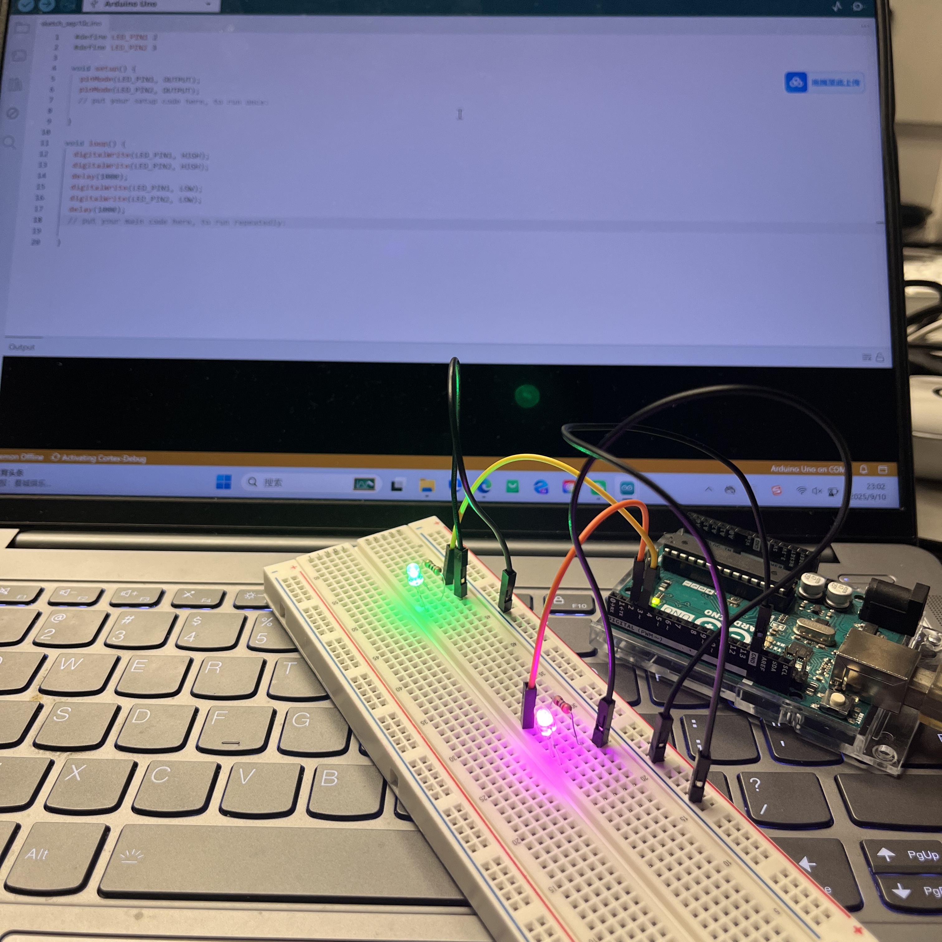I learned how to connect the Arduino board with the computer using Arduino IDE and upload the basic code successfully.
